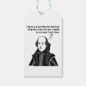 Étiquettes-cadeau Citation drôle de Shakespeare (Devant)