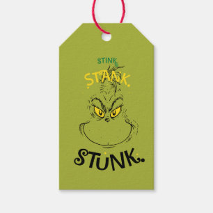 Étiquettes-cadeau Citation Grinch Mister Stink Stunk