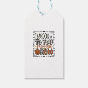 Étiquettes-cadeau Citation Halloween Bouh à toi de notre équipage Vi