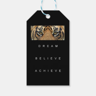 Étiquettes-cadeau citation motivationnelle rêve croire réussir