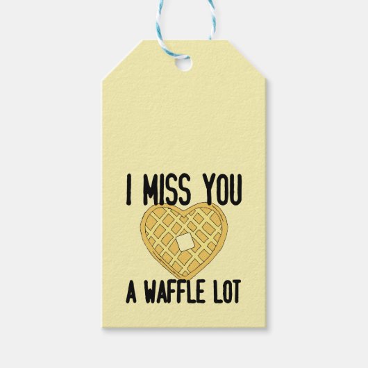 Étiquettes-cadeau Citations de quelqu'un qui manque mignon Je vous m (Devant)