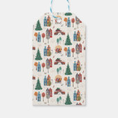 Étiquettes-cadeau Cité d'Amsterdam dessinée à la main Noël (Dos)