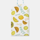 Étiquettes-cadeau Citron et citron vert Motif (Devant)