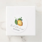 Étiquettes Cadeau Citron Pop quand elle fait baby shower (En situation)