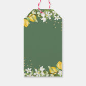 Étiquettes-cadeau Citron vert Premier Merci de Communion (Dos)