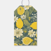 Étiquettes-cadeau citron vintage (Devant)
