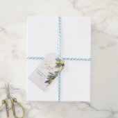 Étiquettes-cadeau Citrons à l'aquarelle Vert (Avec de laficelle)