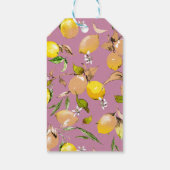 Étiquettes-cadeau citrons aquarelle 25 (Dos)