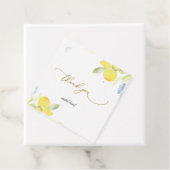 Étiquettes Cadeau Citrons d'été à l'aquarelle  (En situation)