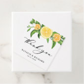 Étiquettes Cadeau Citrons et oranges Mariage d'été Merci (En situation)