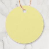 Étiquettes Cadeau Citrons et verdure Fête des mariées chic Merci (Dos)