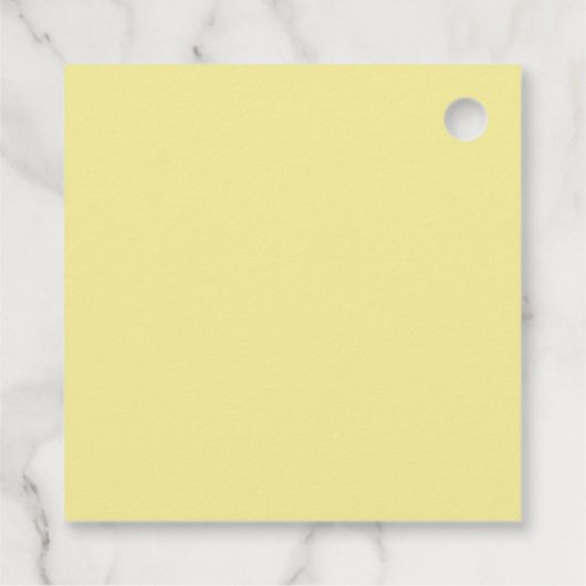 Étiquettes Cadeau Citrons jaunes et feuillage chic Merci mariage (Dos)