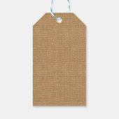 Étiquettes-cadeau Citrons Limoncello fait maison Burlap rustique (Dos)