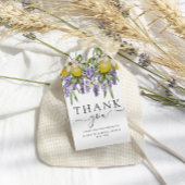 Étiquettes-cadeau Citrons rustiques et lavande, Cadeau pour les invi