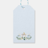 Étiquettes-cadeau Citrouille Baby shower Boy Fall Blue Citrouille Fa (Dos)