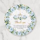 Étiquettes Cadeau Citrouille Baby shower Boy Fall Citrouille Cadeau (Dos)