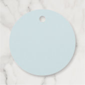 Étiquettes Cadeau Citrouille bleu automne Baby shower d'Eucalyptus F (Dos)