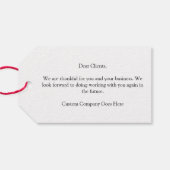 Étiquettes-cadeau Citrouille de Bon thanksgiving personnalisé (Dos (Horizontal))