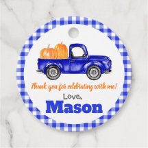 Citrouille de camion citrouille Patch - Blue Truck