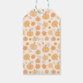 Étiquettes-cadeau Citrouille de moisson d'automne Baby shower Pastel (Dos)