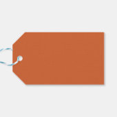 Étiquettes-cadeau Citrouille de récolte ferme orange (Dos Horizontal)