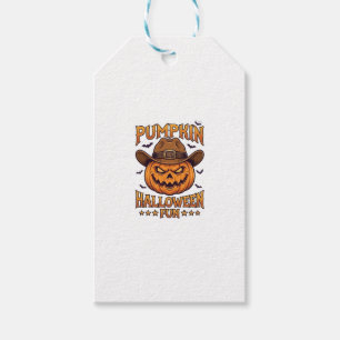 Étiquettes-cadeau Citrouille Halloween Amusement Jack Lanterne Chape
