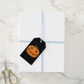 Étiquettes-cadeau Citrouille Halloween personnalisé (Avec de laficelle)