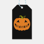 Étiquettes-cadeau Citrouille Halloween personnalisé (Devant)
