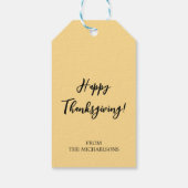 Étiquettes-cadeau Citrouille Pear Folift Harvest Motif Noir (Dos)