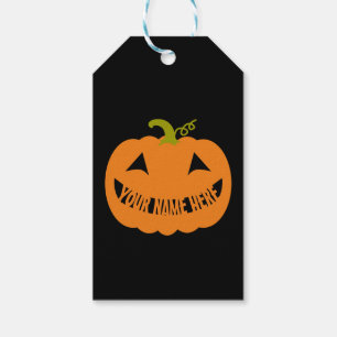 Étiquettes-cadeau Citrouille personnalisé de Halloween