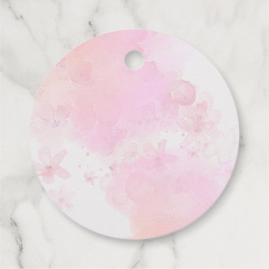 Étiquettes Cadeau Citrouille Rose or Floral automne fille premier an (Dos)