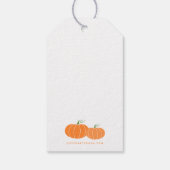 Étiquettes-cadeau Citrouille tracteur fête d'anniversaire (Dos)