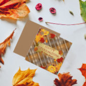 Étiquettes Cadeau Citrouilles D'Automne Et De Feuillage Sur L'Action