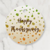 Étiquettes Cadeau Citrouilles de Thanksgiving (Dos)