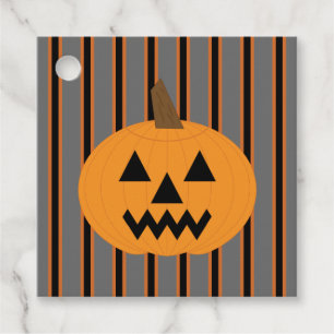 Étiquettes Cadeau Citrouilles d'Halloween amusants et fantaisistes