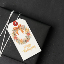 Citrouilles et blé à l'aquarelle - Cadeau de Thank