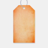 Étiquettes-cadeau Citrouilles orange, automne, automne, action de gr (Dos)