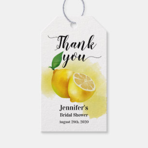Étiquettes-cadeau Citrus citron