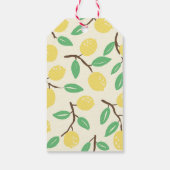 Étiquettes-cadeau Citrus jaune (Dos)