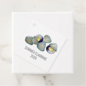 Étiquettes Cadeau Clams Clambake Rhode Island Nouvelle-Angleterre (En situation)