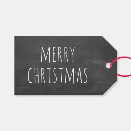 Étiquettes-cadeau Classe au tableau noir pour Noël | Vacances scolai (Devant (Horizontal))