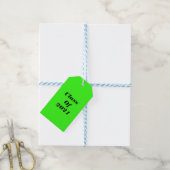Étiquettes-cadeau Classe De 2021 Custom Neon Green Graduation Party (Avec de laficelle)