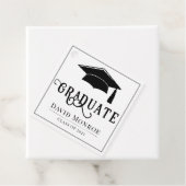 Étiquettes Cadeau Classe De Graduation De 2023 Cadeau Blanc Noir (En situation)