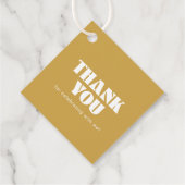 Étiquettes Cadeau Classe d'or noir moderne de Merci 2025 (Dos)