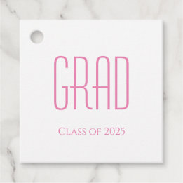 Étiquettes Cadeau Classe simple de 2025 Graduation Party