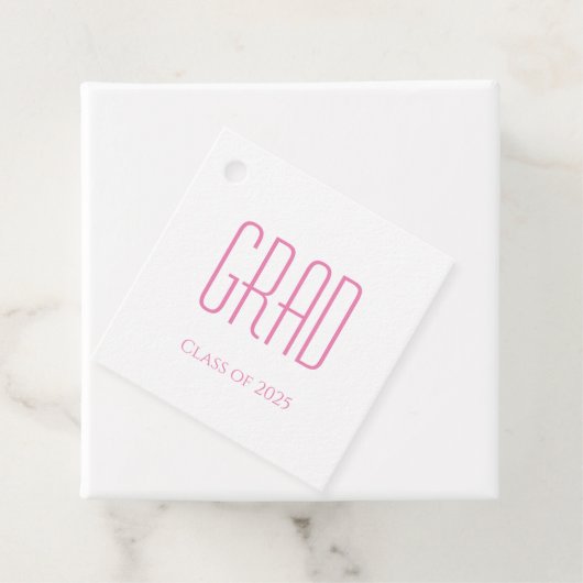 Étiquettes Cadeau Classe simple de 2025 Graduation Party (En situation)