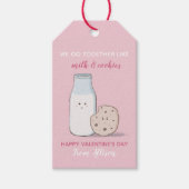 Étiquettes-cadeau Classe Valentine Lait et cookies (Devant)