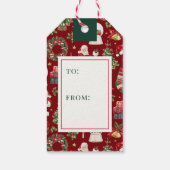 Étiquettes-cadeau Classic Assorti Présents Noël (Dos)