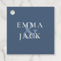 Classic Blue Elegant Serif Font ampersand moderne