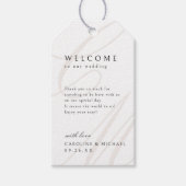 Étiquettes-cadeau Classic Elegance Script monogramme mariage faveur (Devant)